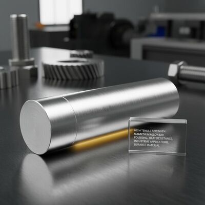 Kekuatan tarik tinggi Magnesium paduan bar polishing ketahanan panas Cocok untuk aplikasi industri tahan lama dan material